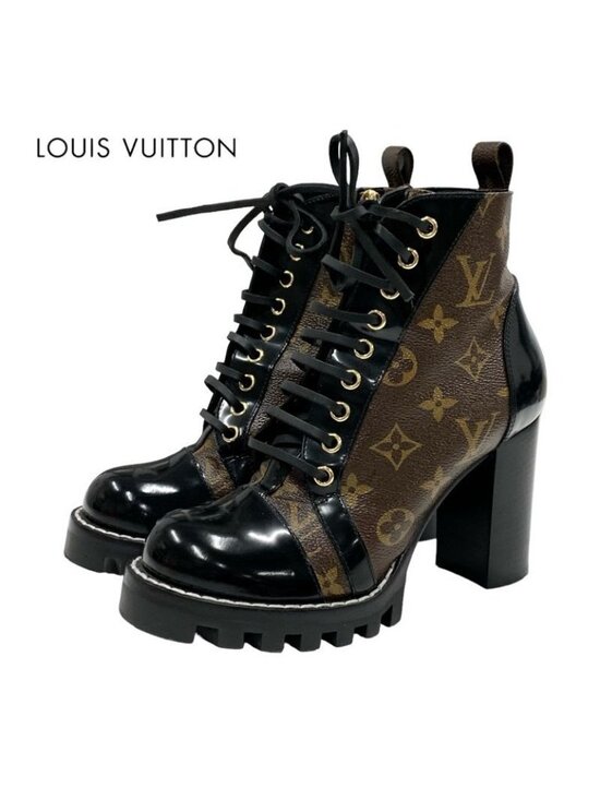 Louis Vuitton Shoes - Louis Vuitton Star Trail Line Monogram Boots Short Shoes Leather Brown